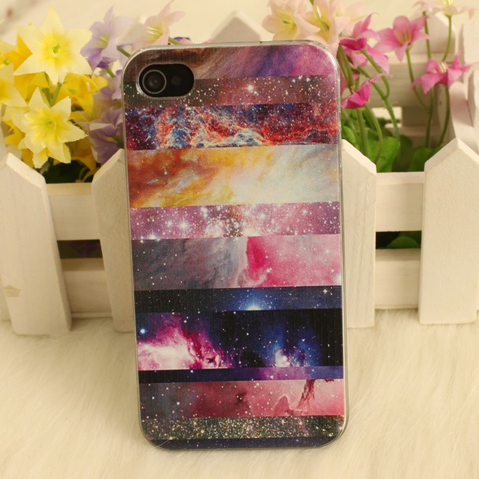 Galaxy Painted Colorful Star Hard Cover Case For Iphone 4/4s [grhmf2100016]