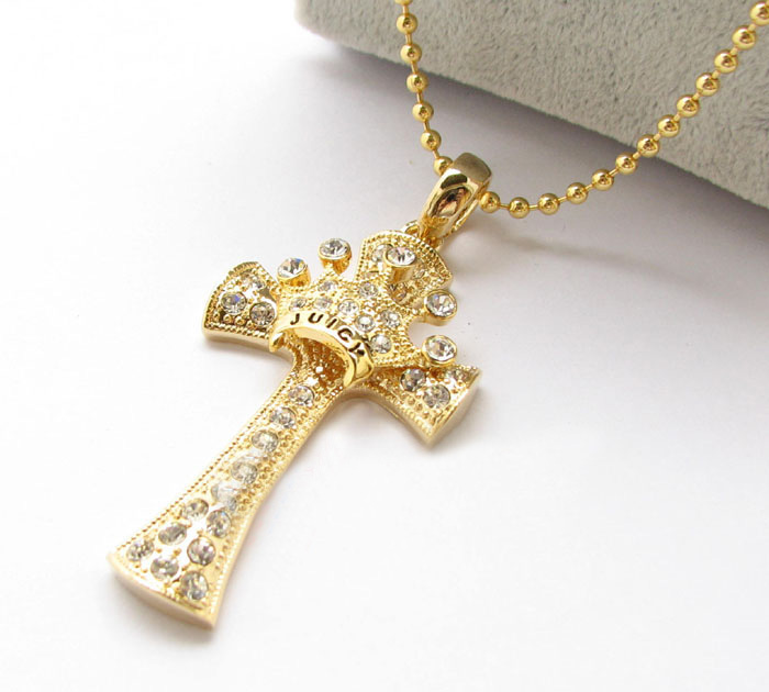 Cross And Crown Necklace [grhmf2100007]