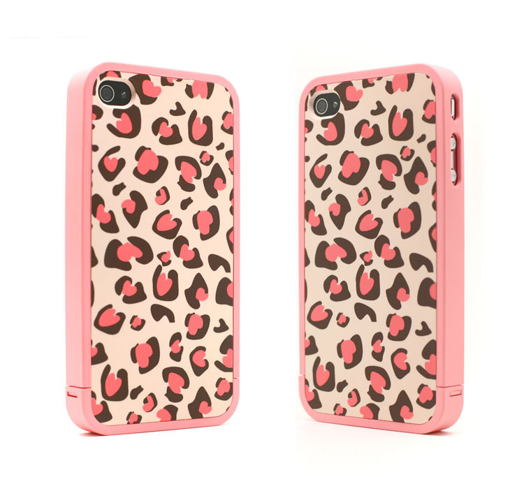 Nice Pink Leopard Print Hard Cover Case For Iphone 4/4s [grdx02168]